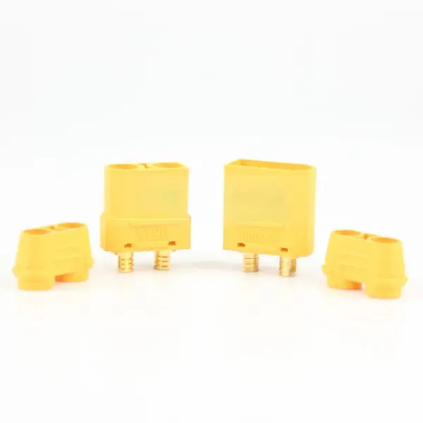 Amass Xt90+ Plug Connector With Sheath 1 Pair For Rc Drone Airplane Car Battery Cable 1