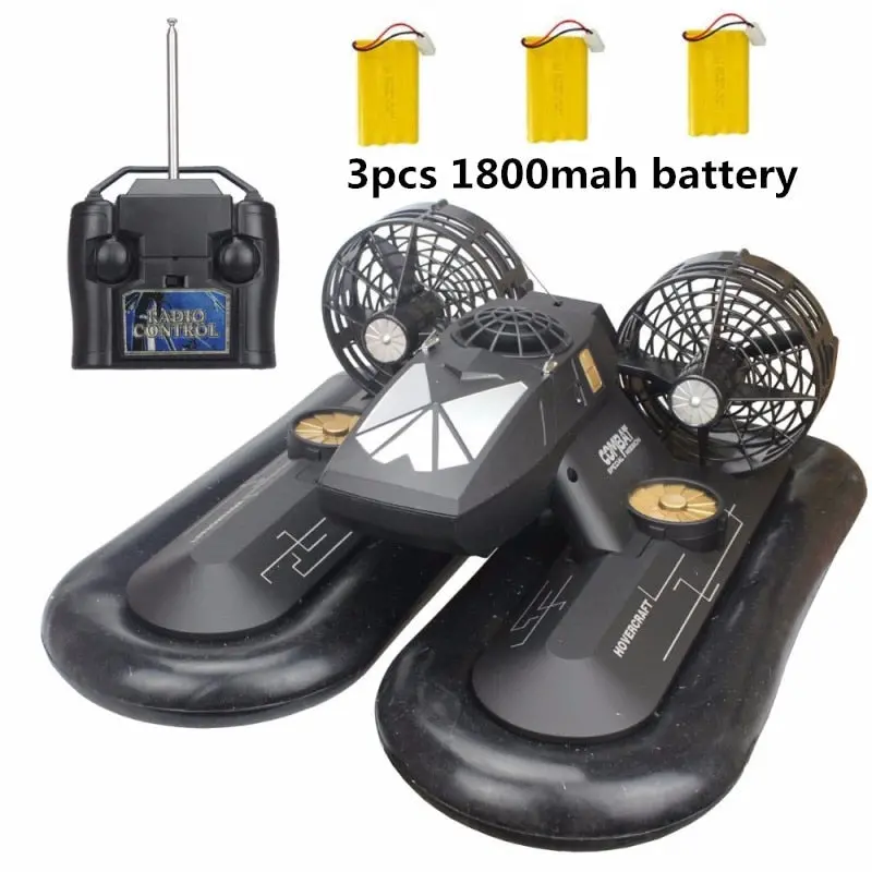 Amphibious Transport Dock Remote Control Hovercraft Rc Boat Hovership 2.4G 6Ch Work On Water 3Pcs Battery Best Gift Toys For Kid 1