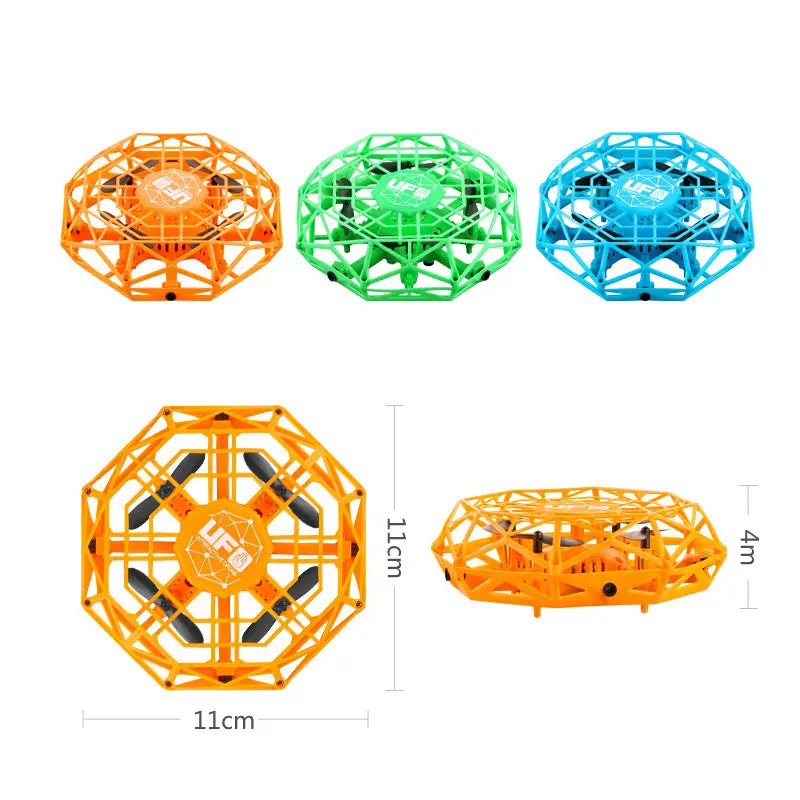 Anti-Collision Flying Helicopter Magic Hand Ufo Rc Drone 360° Rotating Smart Mini Ufo Drone For Kids Flying Toys Best For Kid 1