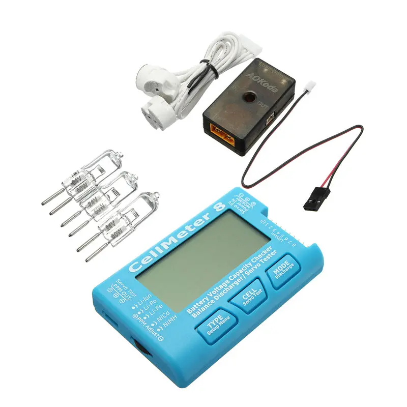 Aokoda Cellmeter 8 Battery Checker With Battery Voltage Balance Servo Checker Tester 1