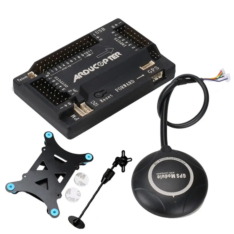 Apm2.8 Apm 2.8 Flight Controller Ardupilot +7M Gps Built-In Compass +Gps Stand+Shock Absorber For Rc Quadcopter Multicopter 1