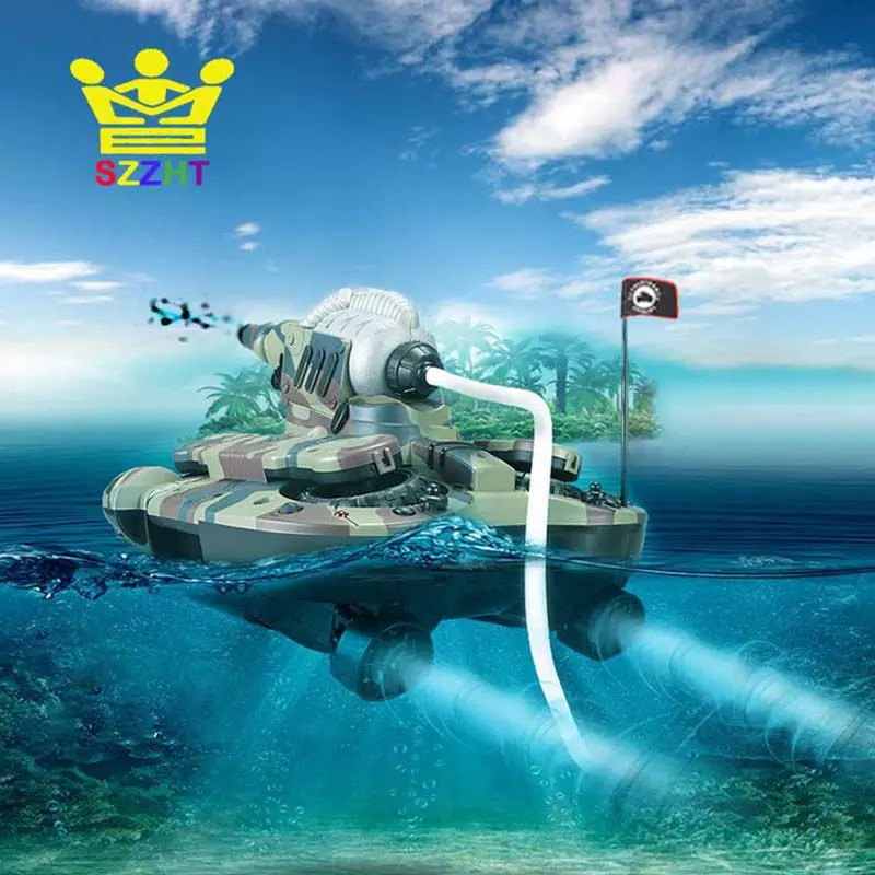 Army Amphibious Rc Tank Toys Air Soft Bb Bullet Water Spraying Shoot Target Electronic Remote Control Vehicle For Children Gifts 1