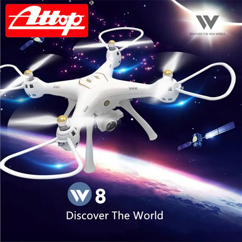 Attop W8 4G Wifi Gps 720P/1080P Fpv Camera Real-Time Transmission Rc Drone Quadcopter With Headless Mode Altitude Hold 1
