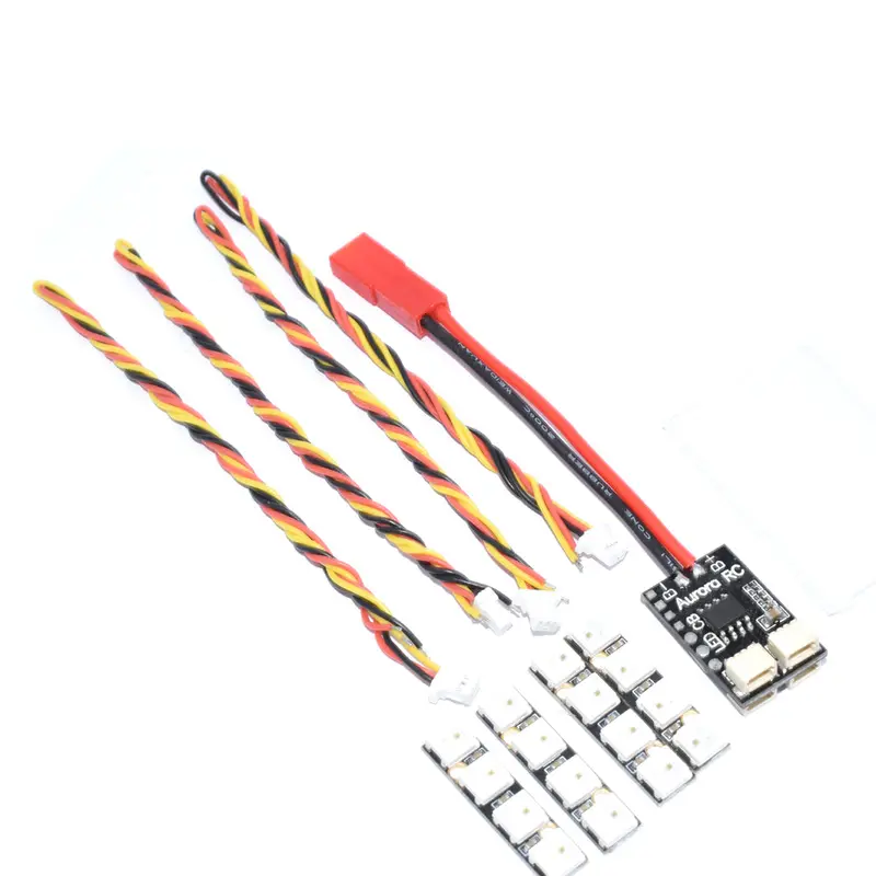 Aurorarc 4 Bits Ws2812b Rgb5050 Led Board 5V W/ Control Board 2-6S For F3 F4 Fpv Racing Rc Drone 1