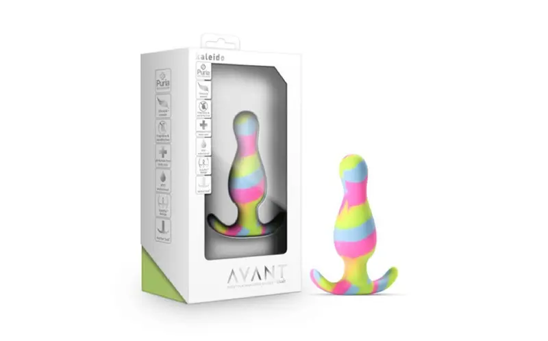 Avant Kaleido Lime Silicone Butt Plug. 1