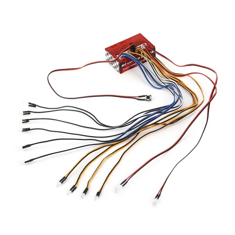 Ax-003 Multi-Function Ultra Bright Led Lamp Light System Kit For 1/10 1/8 Rc Car Hsp Traxxas Tamiya Cc01 Axial Scx10 D90 Rc Part 1
