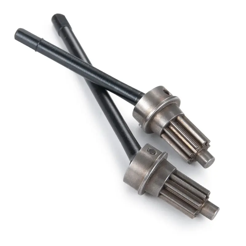 Axspeed 2Pcs/Set Stainless Steel Front Axle Cvd Drive Shafts For 1/10 Rc Trx4 1
