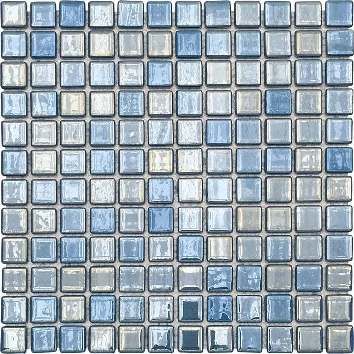 Azul Eco Iris Glass Mosaic Tile 12"X12" 1