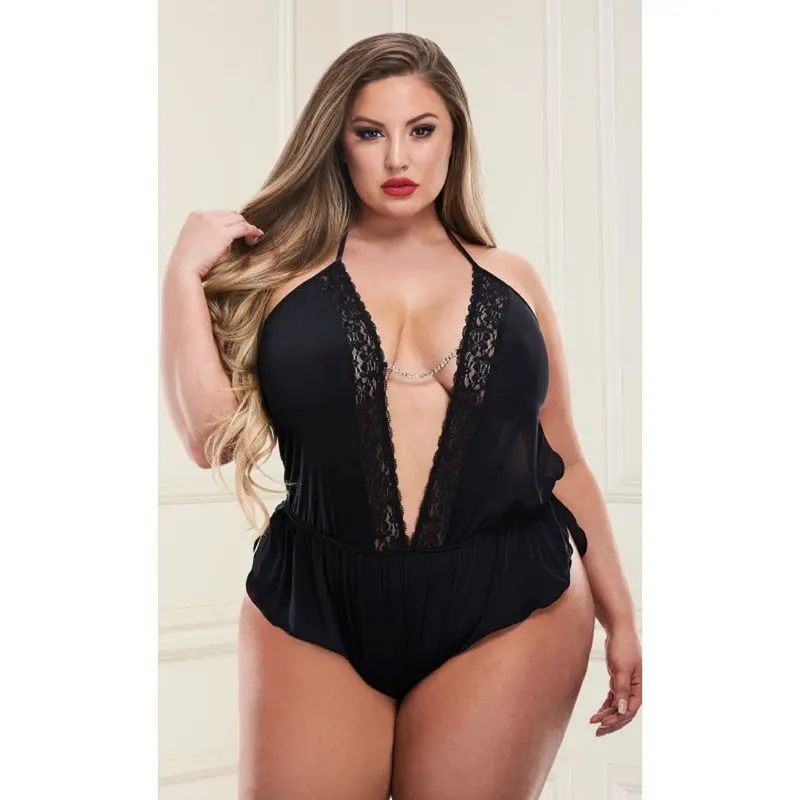Baci Lingerie Sexy Satin Teddy. 1