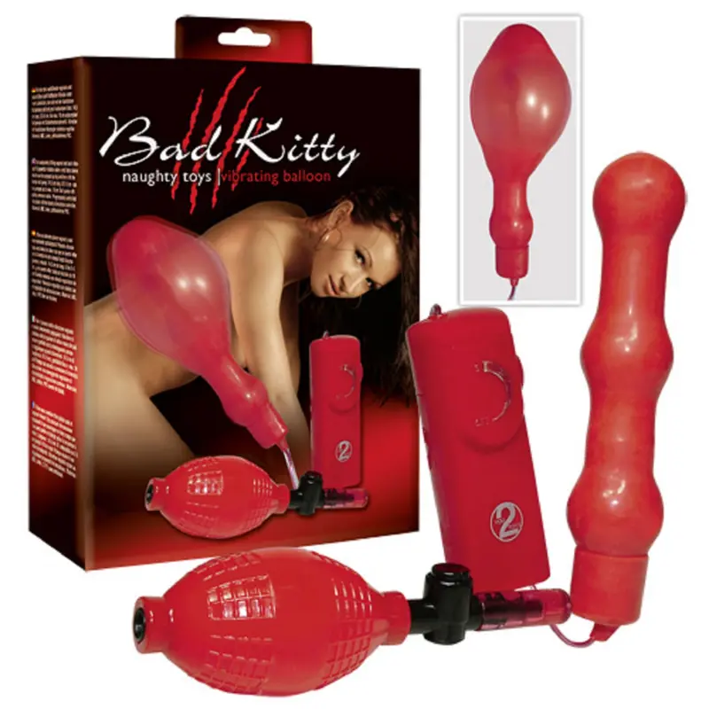 Bad Kitty Red Box Red Vibrating Balloon. 1