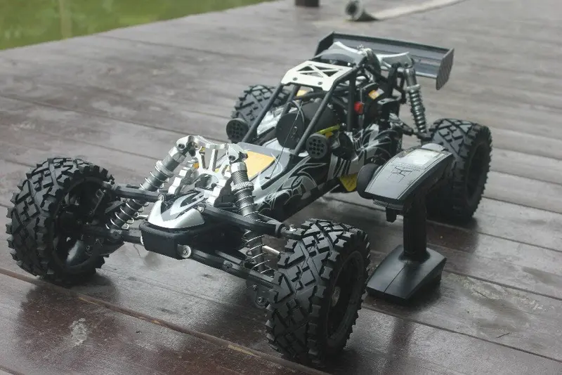 Baja 5B 30.5Cc With Metal Head Metal Rear Shock Brace All Road Wheels 1
