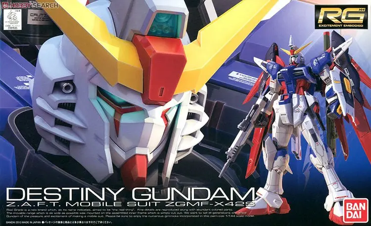 Bandai Gundam 81595 Rg 1/144 Destiny Mobile Suit Assemble Model Kits Action Figures Plastic Model Toys 1