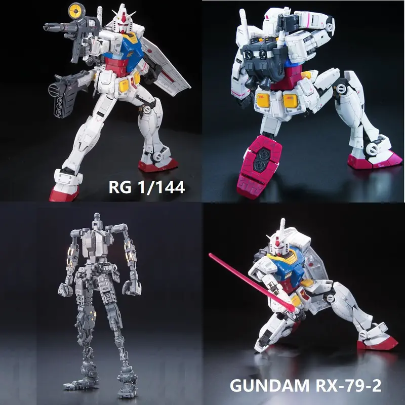 Bandai Gundam Rg 1/144 Model Rx-78 Unicorn Gundam Freedom Unchained Mobile Suit Kids Toys 1