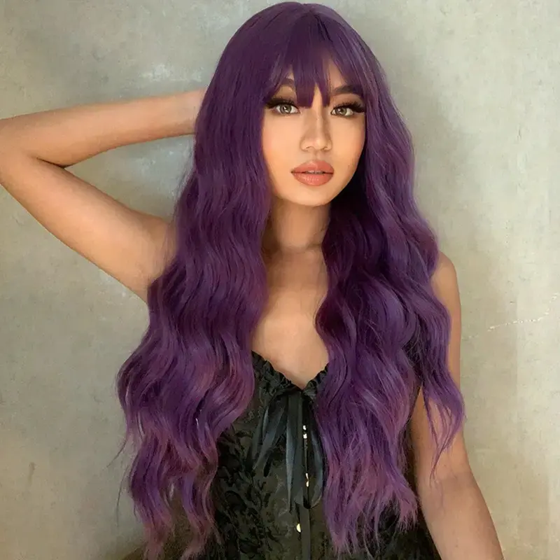 Bang Purple 66.04 Cm Wig. 1