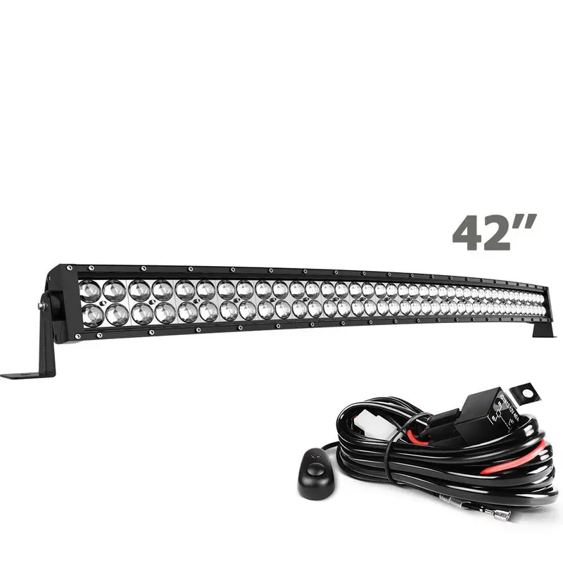 Barra De Luz Led Curvo D 42 Pulgadas Tipo Offroad Para Suv 1