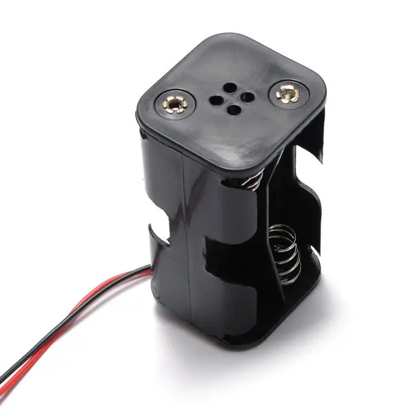 Battery Box Of Receiver Holder Case 4 Aa Rc Model 6V Servo Plug 2