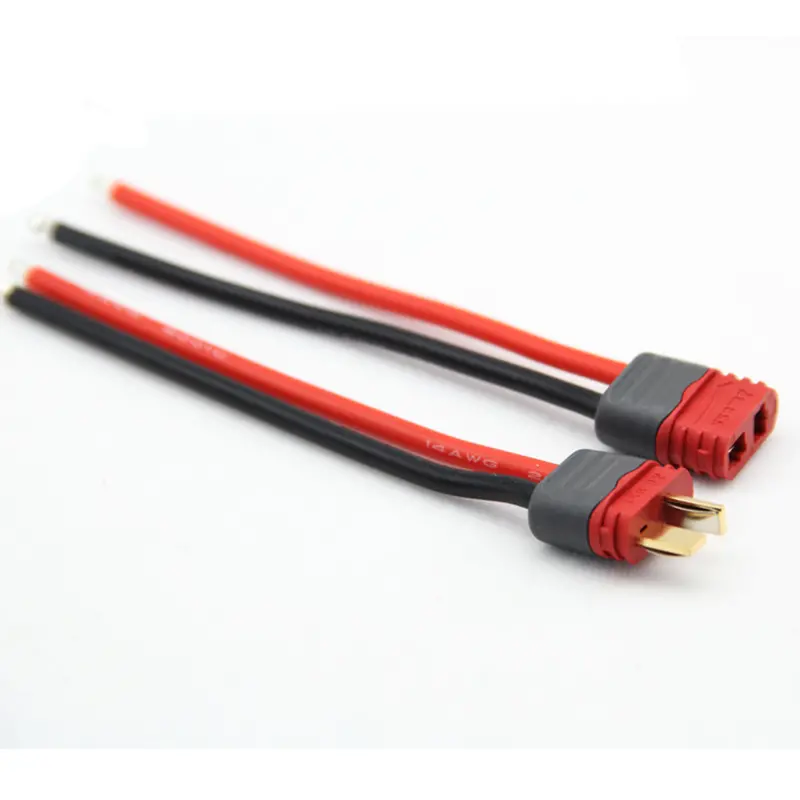 Battery Esc Power Supply Male Female Connect Cable Wire With Amass T Plug For Rc Fpv 1