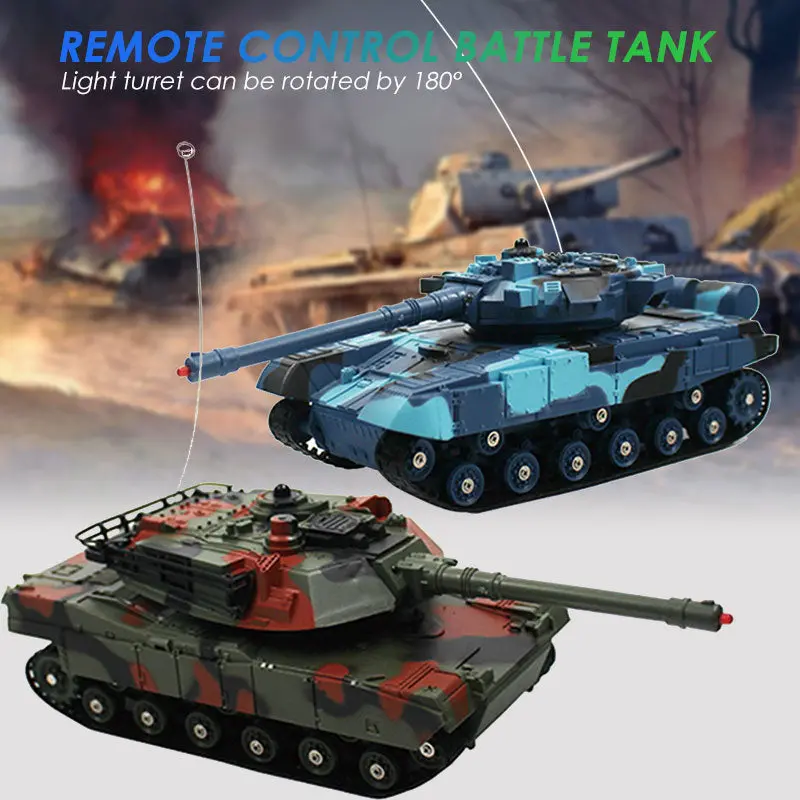 Battle Tank Rc Tank Car 2Pcs Multicolor Remote Control Tank Collection Beginning Ability Kids Rc Toy Game Car Toy Tank Toy Cool 1