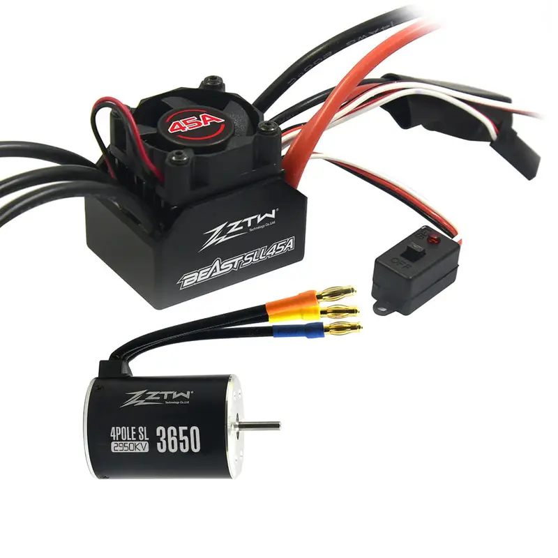 Beast Brushless Sl 3650B 2950Kv Rc Car Motor With Sll 45A Waterproof Esc Set For 1/10 Rc Car 1