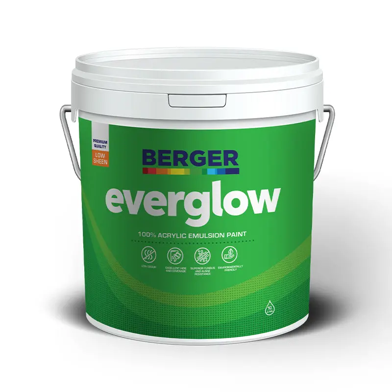 Berger Everglow Low Sheen White Emulsion 3.8L (1 Gallon) 1