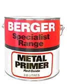 Berger Metal Red Primer Paint 3.8 Litres 1