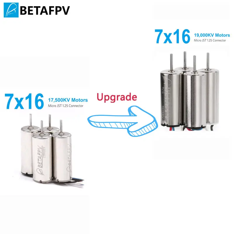 Betafpv 7X16mm Motor 19000Kv Brushed Motors With Jst-1.25 Connector For Micro Fpv Tiny Whoop Beta65s Frame 1