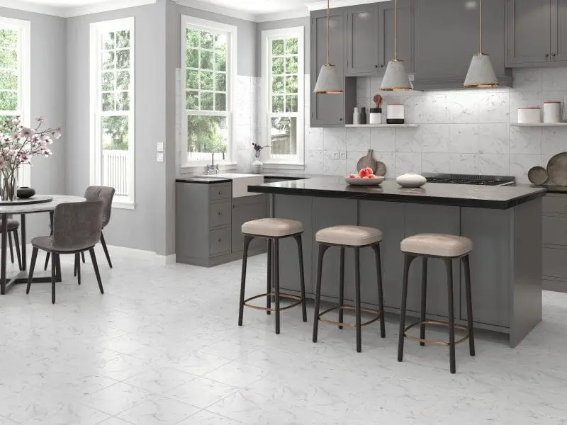 Bianco Calacata Plus Ceramic Wall And Floor Tile 12"X12" 1