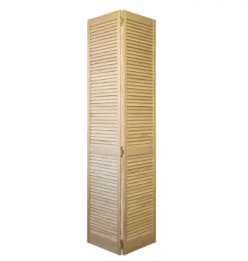Bifold Pine Louver Door 30"X80" 1