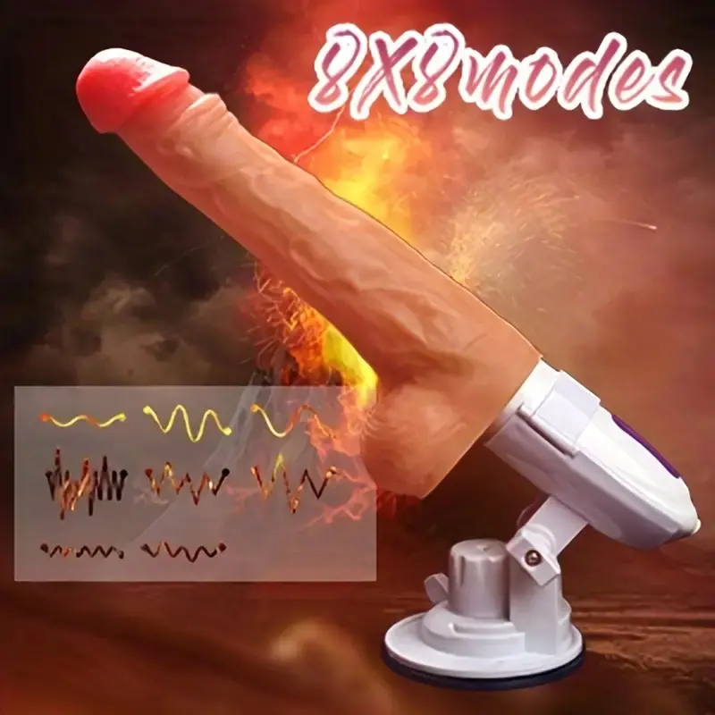 Big John Telescopic Thrusting Dildo. 1