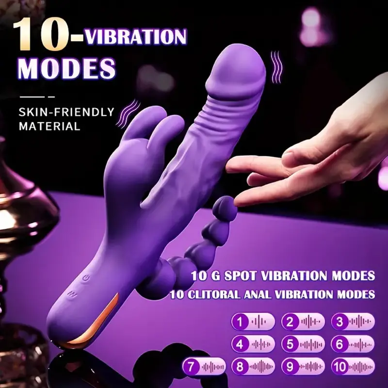 Big Rabbit 3 In 1Dildo. 1