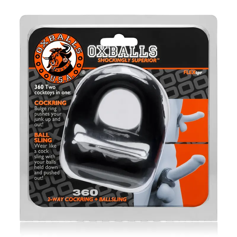 Black Big D Shaft Grip Cock Ring. 1