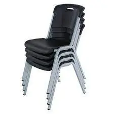 Black Stackable Chairs 1