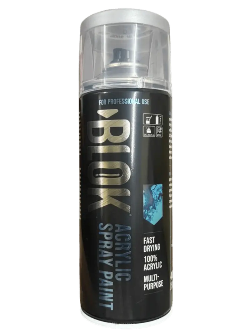 Blok Acrylic Spray Paint 400Ml | 9006 Aluminium 1