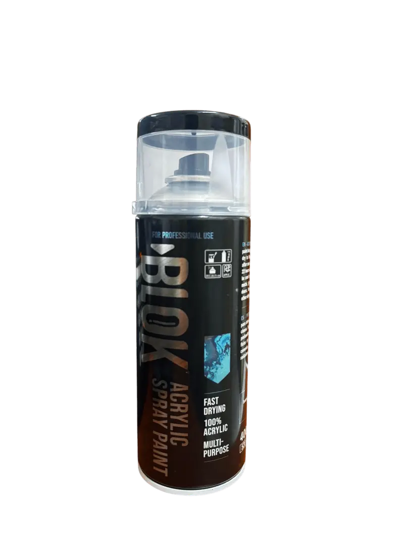 Blok Acrylic Spray Paint 400Ml | Gloss Black 1