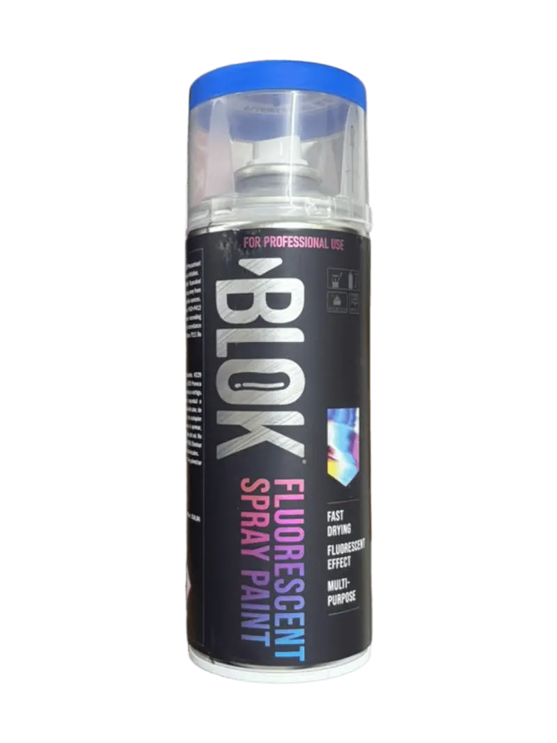 Blok Fluorescent Spray Paint 400Ml | Fluorescent Blue 1
