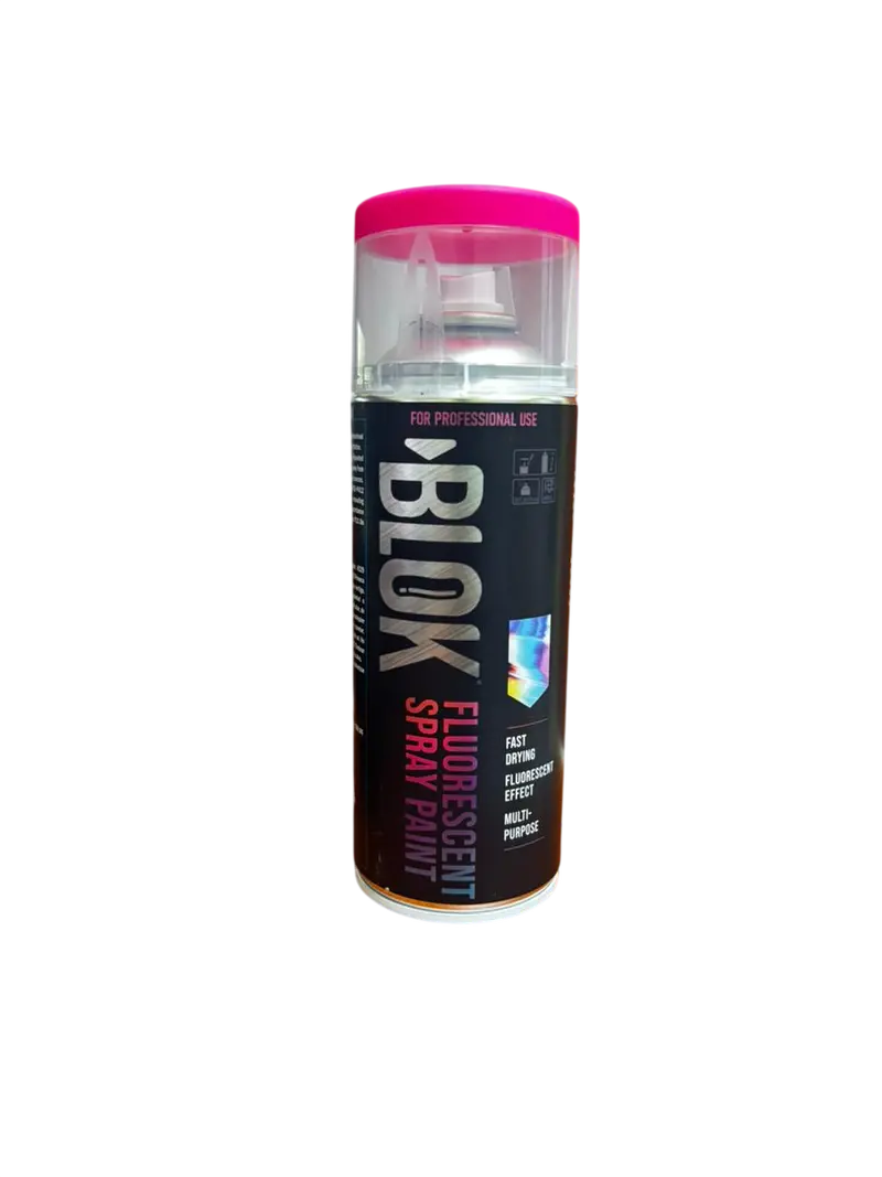 Blok Fluorescent Spray Paint 400Ml | Fluorescent Fuchsia 1