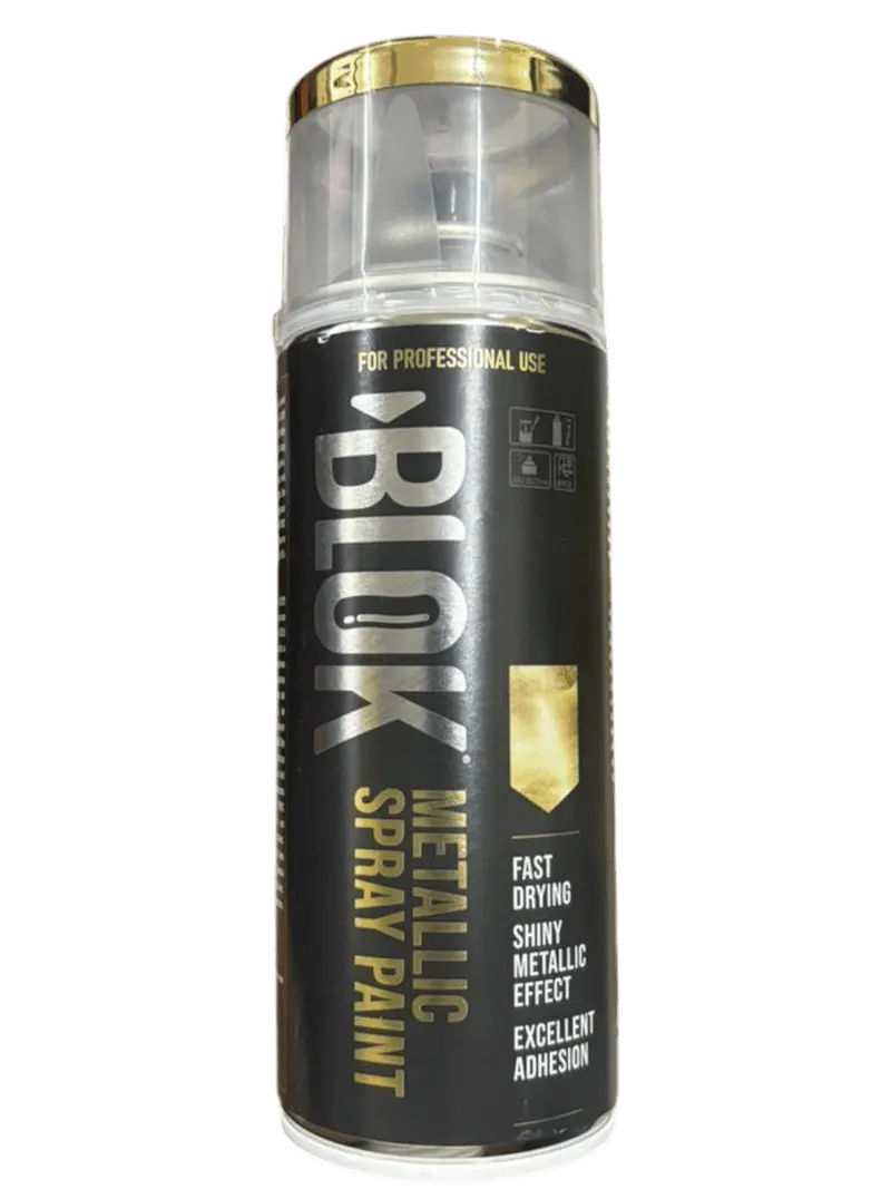 Blok Metallic Spray Paint 400Ml | Mirror Gold 1