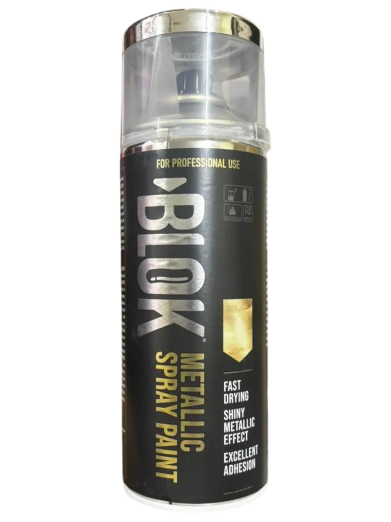 Blok Metallic Spray Paint 400Ml | Mirror Silver 1