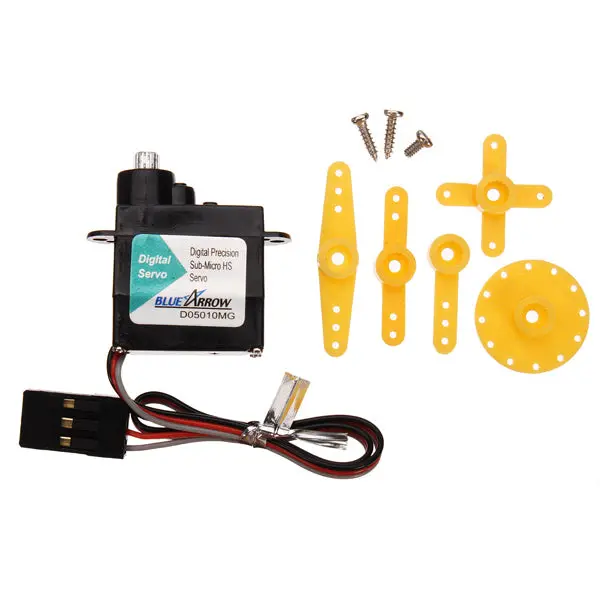 Bluearrow D05010mg Digital Metal Gears Servo Fu Taba Plug For Walkera V120d02s 130X Helicopter 1