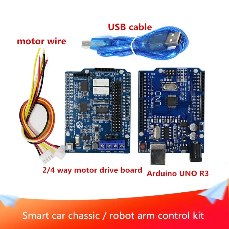 Bluetooth Wifi Handle Car Chassic/Smart Robot Arm Controller Kit Motor Driver Board Uno Board Wifi/Bluetooth Module Handle 1