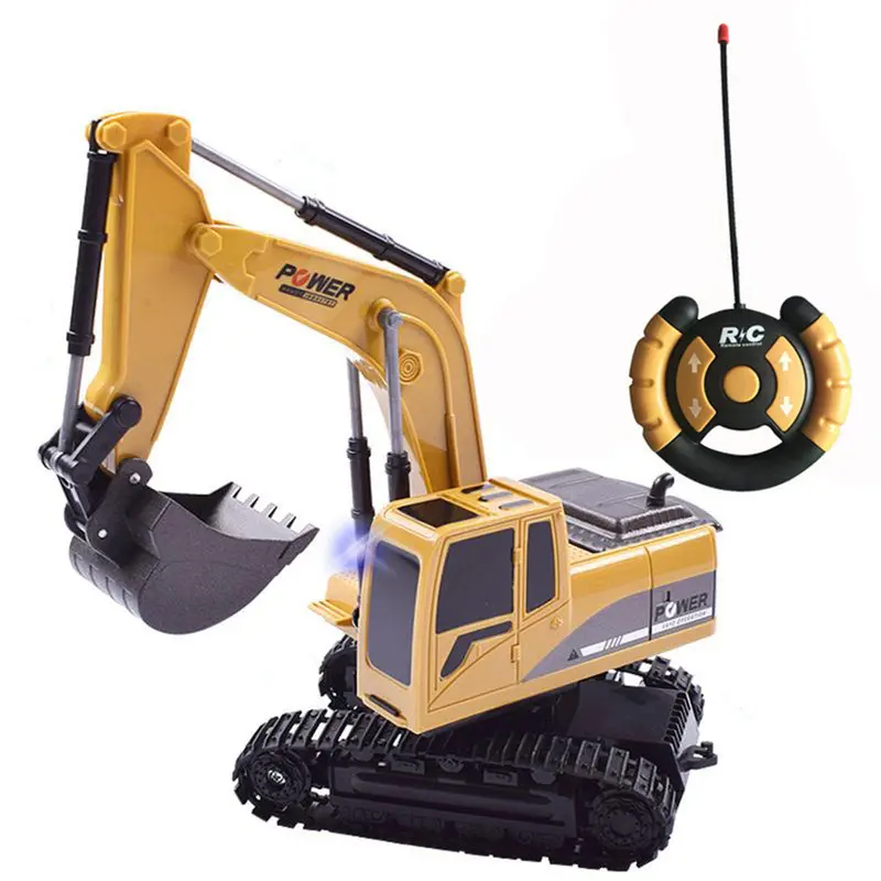 Bocheng Toys 1/24 5Ch Wireless Controlled Rc Car Die-Cast Engineering Excavator Truck 1