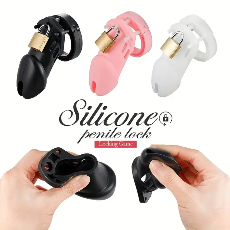 Bondage Supreme Silicone Chastity Lock Device. 1