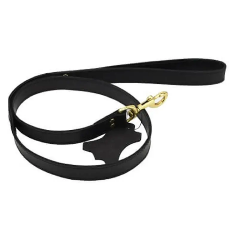 Bound Noir Leather Leash. 1