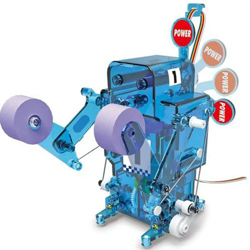 Boxing Fighter Self-Assembled Electronic Robot Figures Rc Toy Boxing Skills Educational Robot Blocks Kit For Kids 1