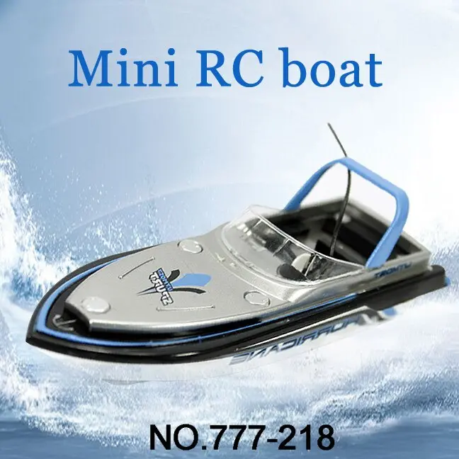 Brand New Rc Boat Barco Rc 777-218 Remote Control Mini Rc Racing A Boat Model Speedboat With Kid Gift Fswb 1