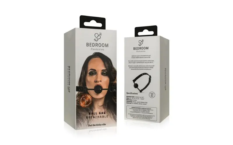 Breathable Silicone Ball Gag Black. 1