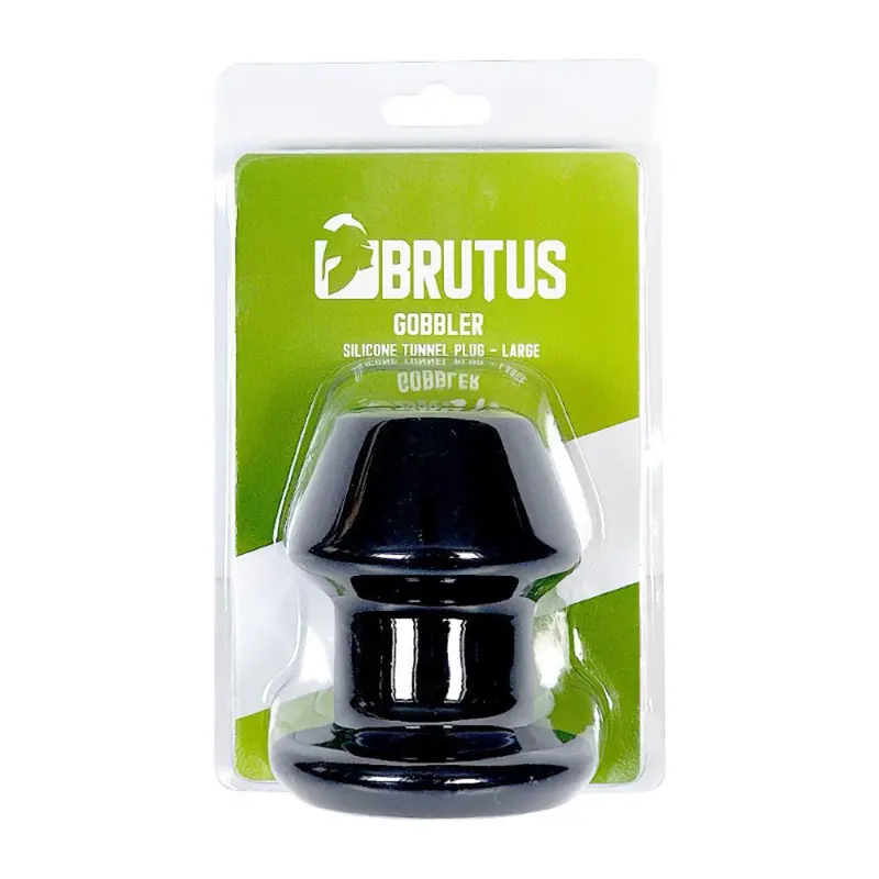 Brutus Gobbler Black Silicone Tunnel Plug L. 1