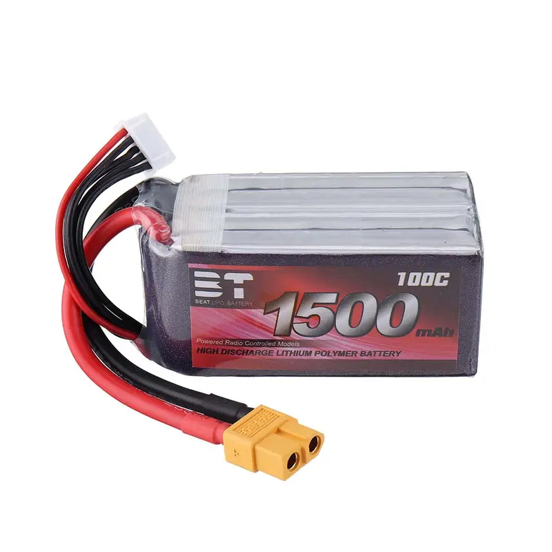 Bt 14.8V 1500Mah 100C 4S Lipo Battery Xt60 Plug For Rc Racing Drone 1