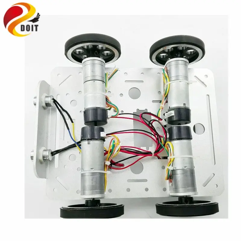 C200 Aluminum Alloy Metal 4Wd Robot Wheel Car Chassis Development Kit Remote Control Diy Rc Toy Smart Track Model 1