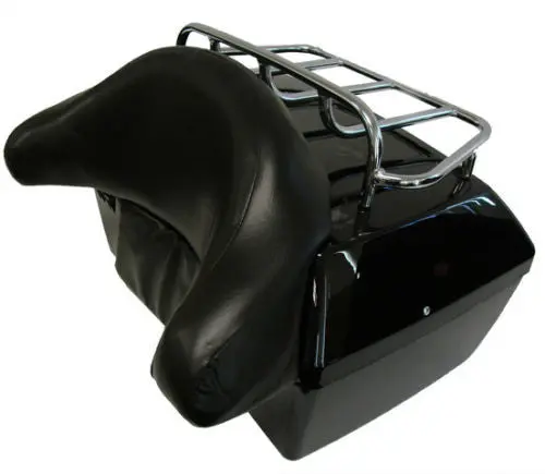 Caja Trasera Para Moto Con Respaldo Y Rejilla 1